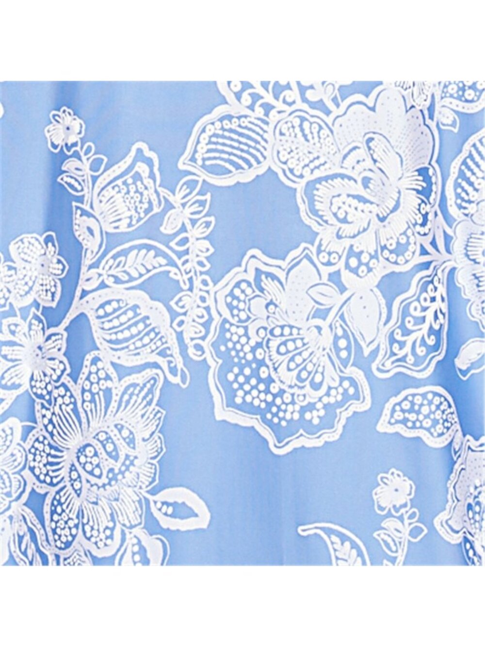 Ruby Rd. Plus Size 2X Puff Print Periwinkle Blue Top MSRP $64 - Picture 4 of 4